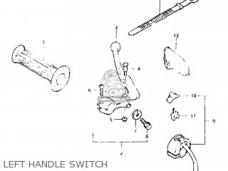 LEFT HANDLE SWITCH - DR125 1982 (Z) USA (E03)