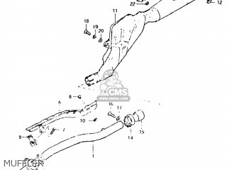MUFFLER - DR125 1982 (Z) USA (E03)