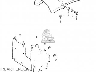 REAR FENDER - DR125 1982 (Z) USA (E03)