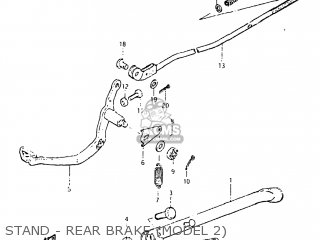 STAND - REAR BRAKE (MODEL 2) - DR125 1982 (Z) USA (E03)