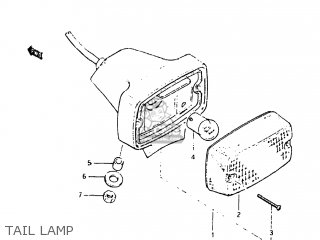 TAIL LAMP - DR125 1982 (Z) USA (E03)