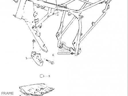 FRAME - DR125 1982 (Z) USA (E03)