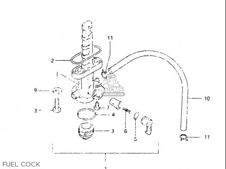 FUEL COCK - DR125 1982 (Z) USA (E03)