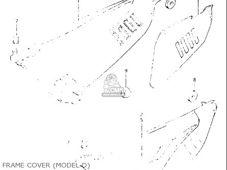 FRAME COVER (MODEL D) - DR125 1982 (Z) USA (E03)