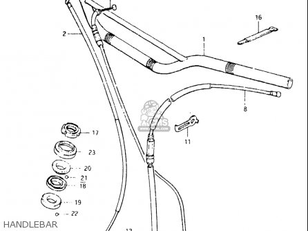 HANDLEBAR - DR125 1982 (Z) USA (E03)