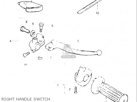 RIGHT HANDLE SWITCH - DR125 1982 (Z) USA (E03)