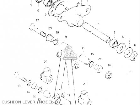 CUSHION LEVER (MODEL D) - DR125 1982 (Z) USA (E03)