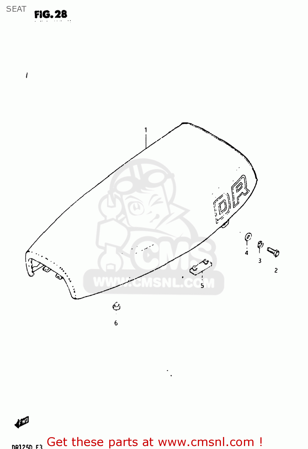 SEAT DR125 1983 (D) USA (E03)