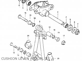 CUSHION LEVER (MODEL Z) - DR125 1983 (D) USA (E03)