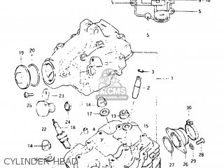 CYLINDER HEAD - DR125 1983 (D) USA (E03)
