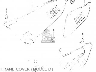 FRAME COVER (MODEL D) - DR125 1983 (D) USA (E03)