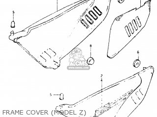 FRAME COVER (MODEL Z) - DR125 1983 (D) USA (E03)