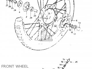 FRONT WHEEL - DR125 1983 (D) USA (E03)