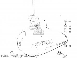FUEL TANK (MODEL D) - DR125 1983 (D) USA (E03)