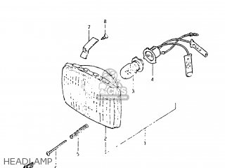 HEADLAMP - DR125 1983 (D) USA (E03)