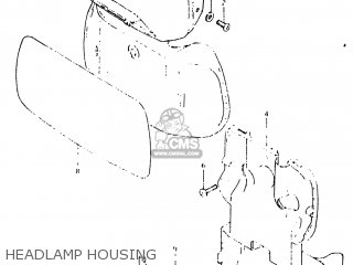 HEADLAMP HOUSING - DR125 1983 (D) USA (E03)