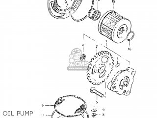 OIL PUMP - DR125 1983 (D) USA (E03)