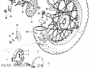 REAR WHEEL - DR125 1983 (D) USA (E03)