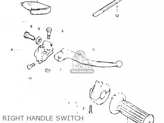 RIGHT HANDLE SWITCH - DR125 1983 (D) USA (E03)