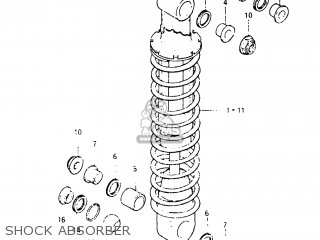 SHOCK ABSORBER - DR125 1983 (D) USA (E03)