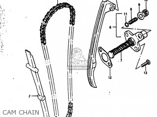 CAM CHAIN - DR125 1984 (E) USA (E03)