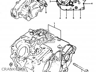 CRANKCASE - DR125 1984 (E) USA (E03)