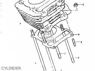 CYLINDER - DR125 1984 (E) USA (E03)