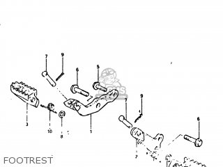 FOOTREST - DR125 1984 (E) USA (E03)