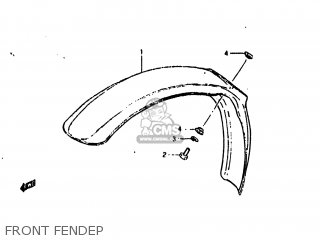 FRONT FENDEP - DR125 1984 (E) USA (E03)