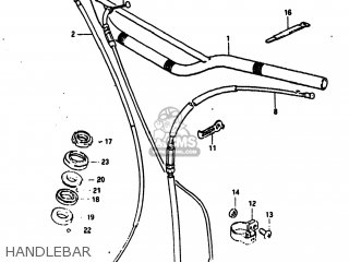 HANDLEBAR - DR125 1984 (E) USA (E03)