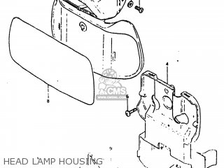 HEAD LAMP HOUSING - DR125 1984 (E) USA (E03)