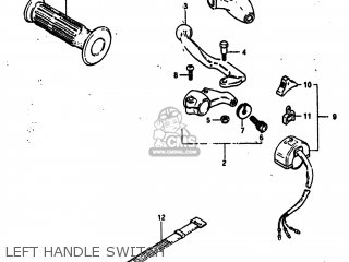 LEFT HANDLE SWITCH - DR125 1984 (E) USA (E03)