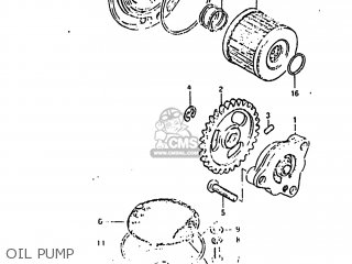 OIL PUMP - DR125 1984 (E) USA (E03)