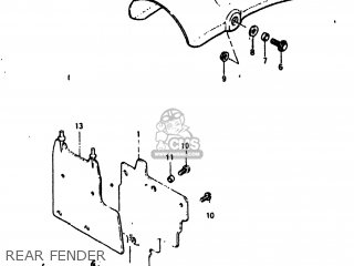 REAR FENDER - DR125 1984 (E) USA (E03)