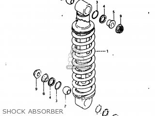SHOCK ABSORBER - DR125 1984 (E) USA (E03)