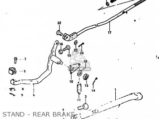 STAND - REAR BRAKE - DR125 1984 (E) USA (E03)