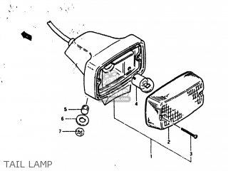 TAIL LAMP - DR125 1984 (E) USA (E03)