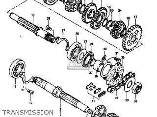 TRANSMISSION - DR125 1984 (E) USA (E03)