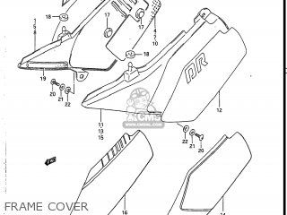 FRAME COVER - DR125 1986 (G) USA (E03)