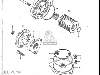 OIL PUMP - DR125 1986 (G) USA (E03)