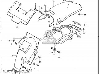 REAR FENDER - DR125 1986 (G) USA (E03)