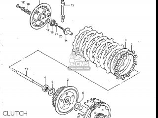 CLUTCH - DR125 1987 (H) USA (E03)