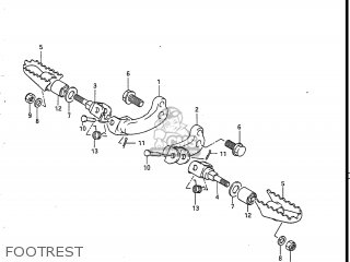 FOOTREST - DR125 1987 (H) USA (E03)