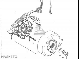 MAGNETO - DR125 1987 (H) USA (E03)