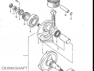 CRANKSHAFT - DR125 1988 (J) USA (E03)