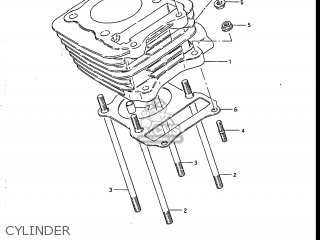 CYLINDER - DR125 1988 (J) USA (E03)