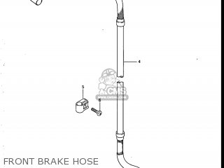 FRONT BRAKE HOSE - DR125 1988 (J) USA (E03)
