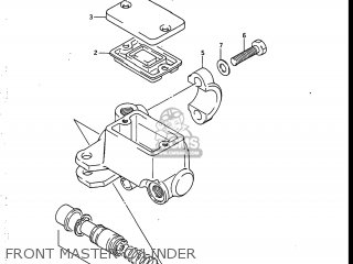 FRONT MASTER CYLINDER - DR125 1988 (J) USA (E03)