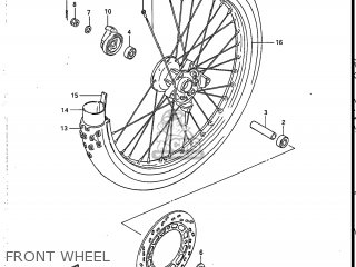 FRONT WHEEL - DR125 1988 (J) USA (E03)