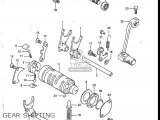 GEAR SHIFTING - DR125 1988 (J) USA (E03)
